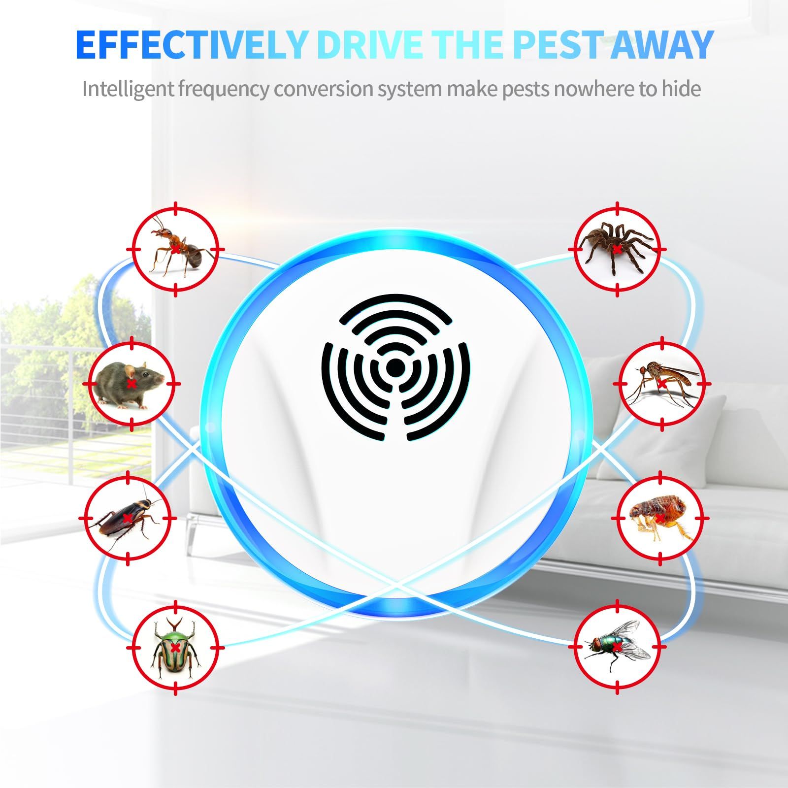 6 Packs Ultrasonic Pest Repeller view 2