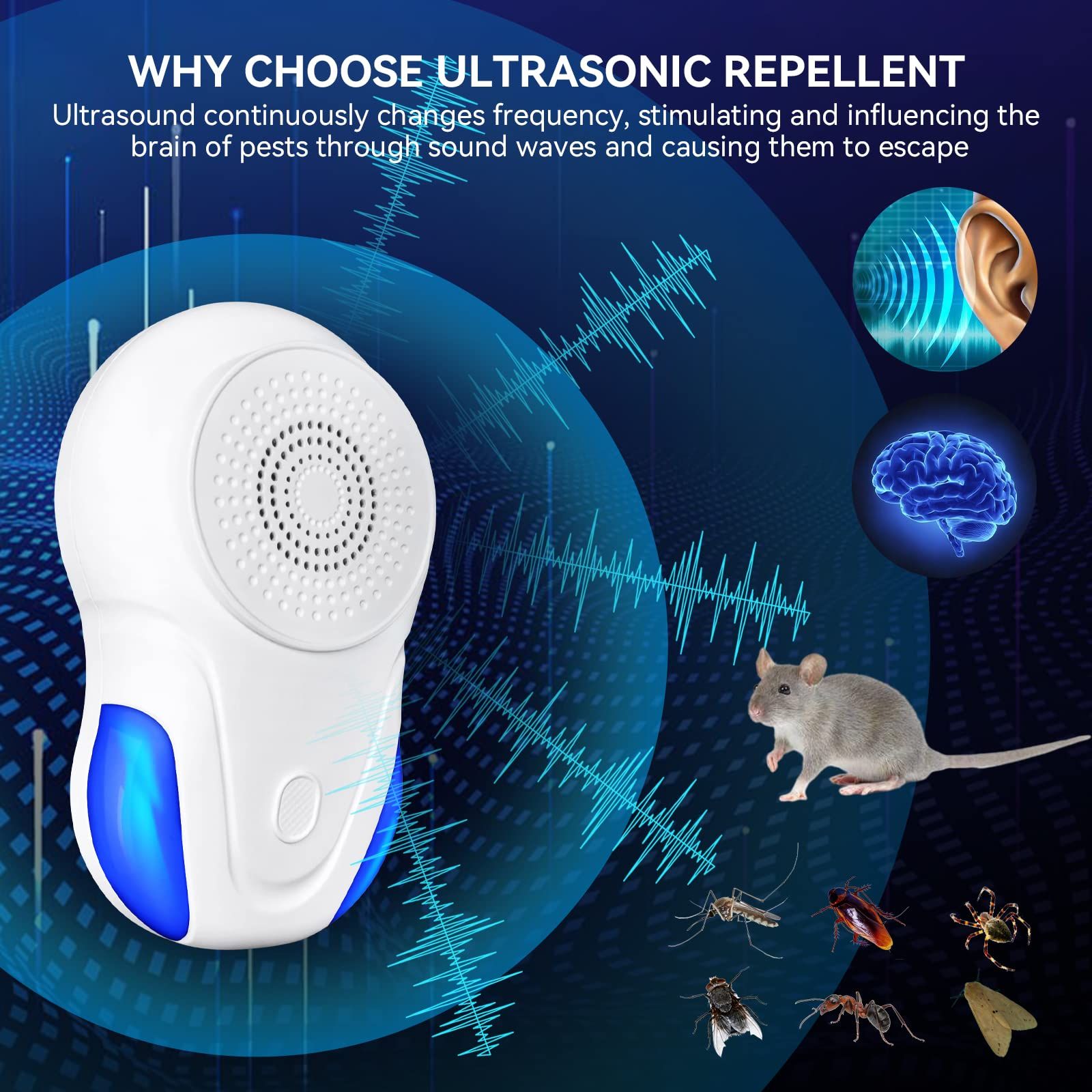 Ultrasonic Pest Repeller 6 Pack view 2