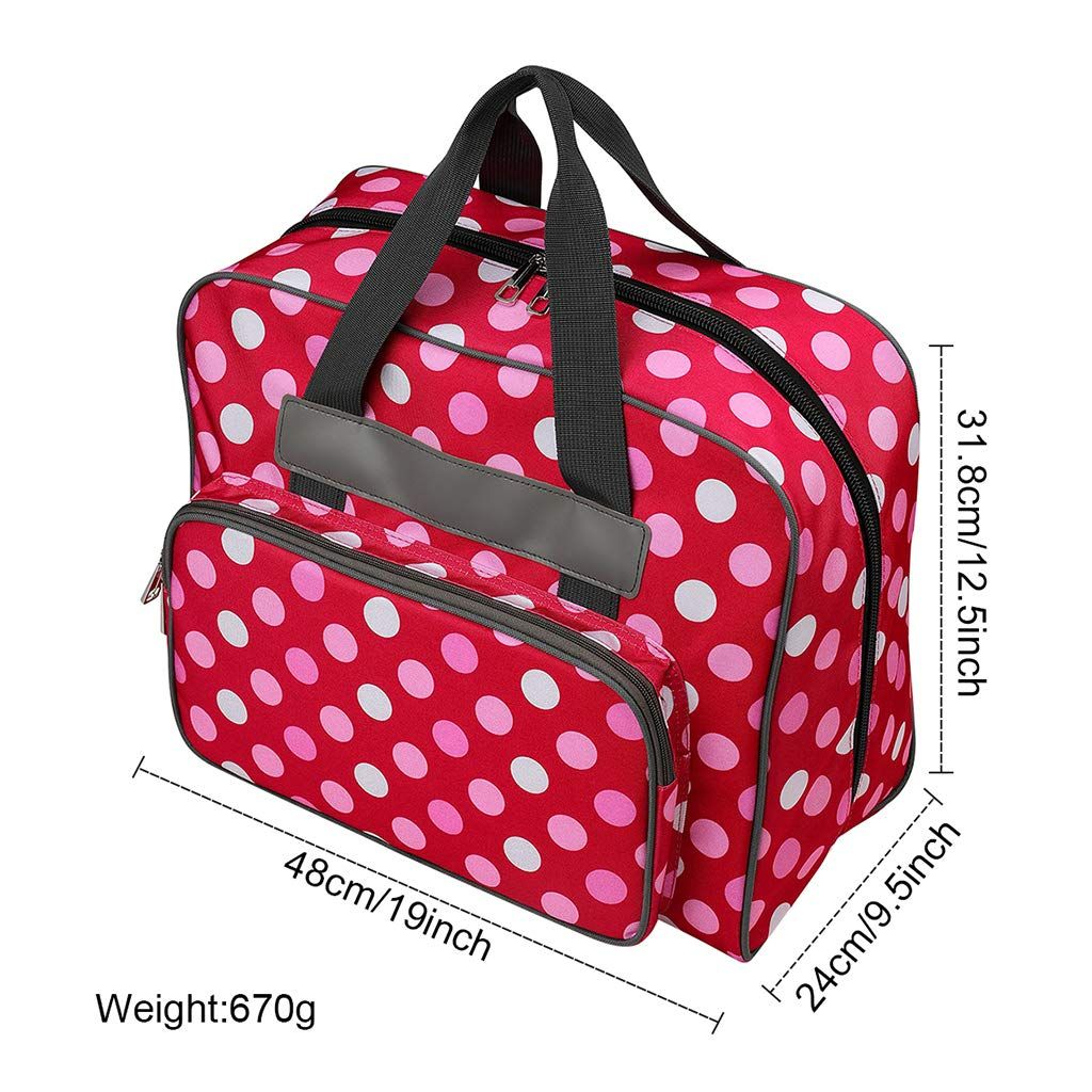 Sewing Machine Storage Tote Bag Foldable Sewing Machine Carrying Case Padded view 2
