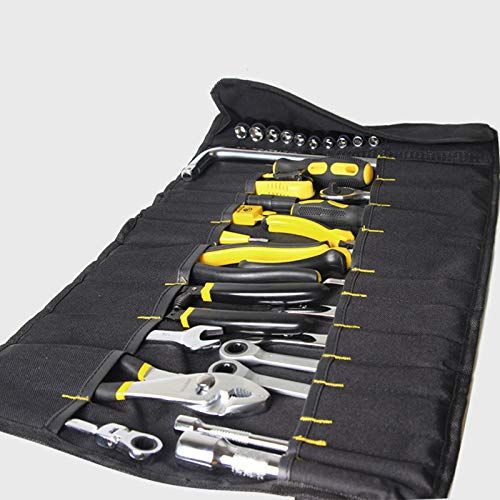 3PCS Wrench Roll Up Tool Roll Pouch Bag with 22 Pockets view 4