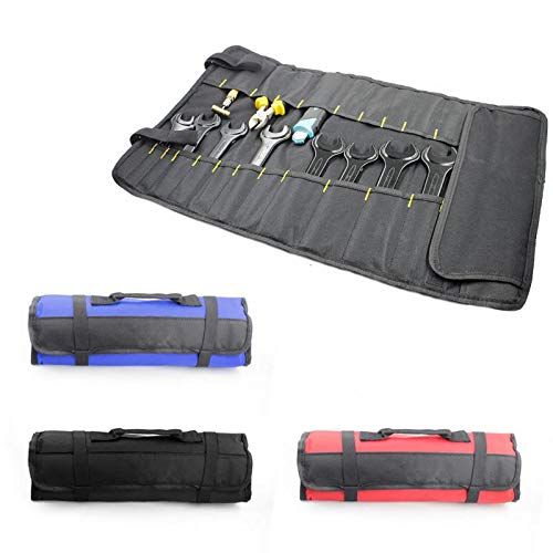 3PCS Wrench Roll Up Tool Roll Pouch Bag with 22 Pockets view 5