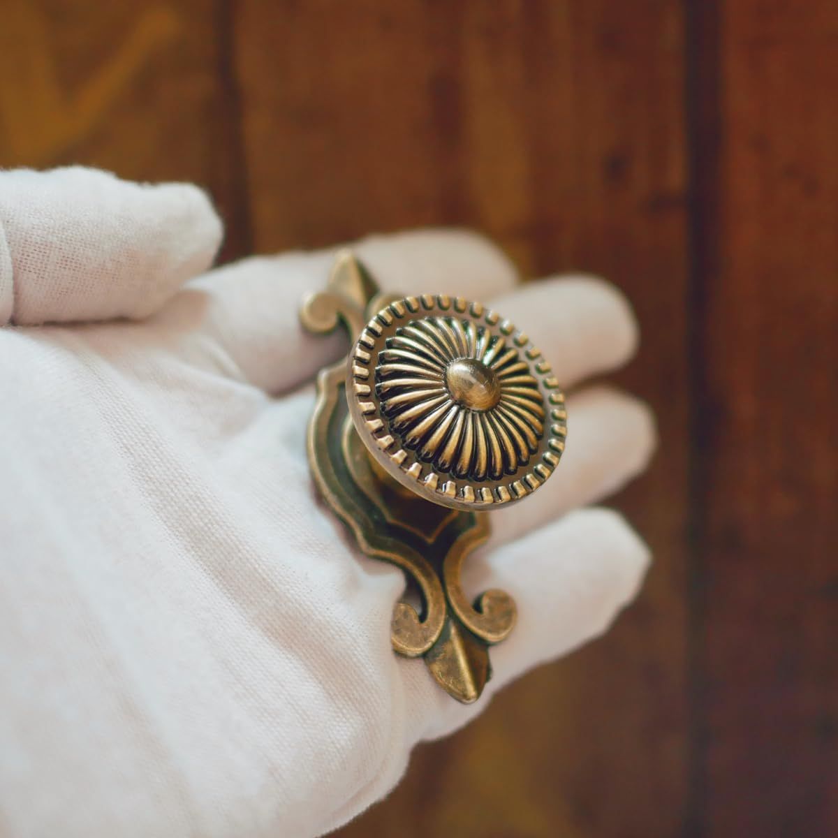 2 in 1 Vintage Style Round Drawer Knobs Dresser Cabinet Cupboard Wardrobe Pull view 3