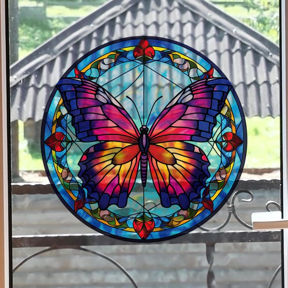 4 Pieces Glass Window Clings Anti-Collision Butterfly Window Clings Decals view 3