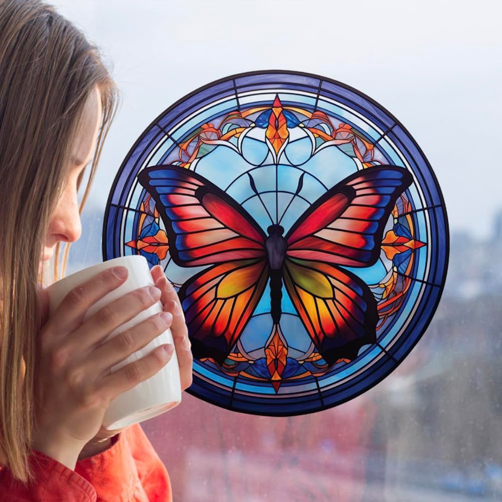 4 Pieces Glass Window Clings Anti-Collision Butterfly Window Clings Decals view 4
