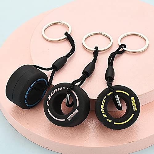 (3pcs) Racing Tire Key Chain view 2