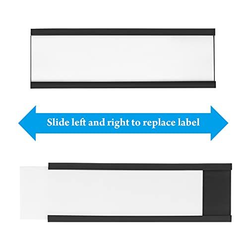 100 Pieces Magnetic Label Holders Labels Racks with Magnets Magnetic Data Card view 4