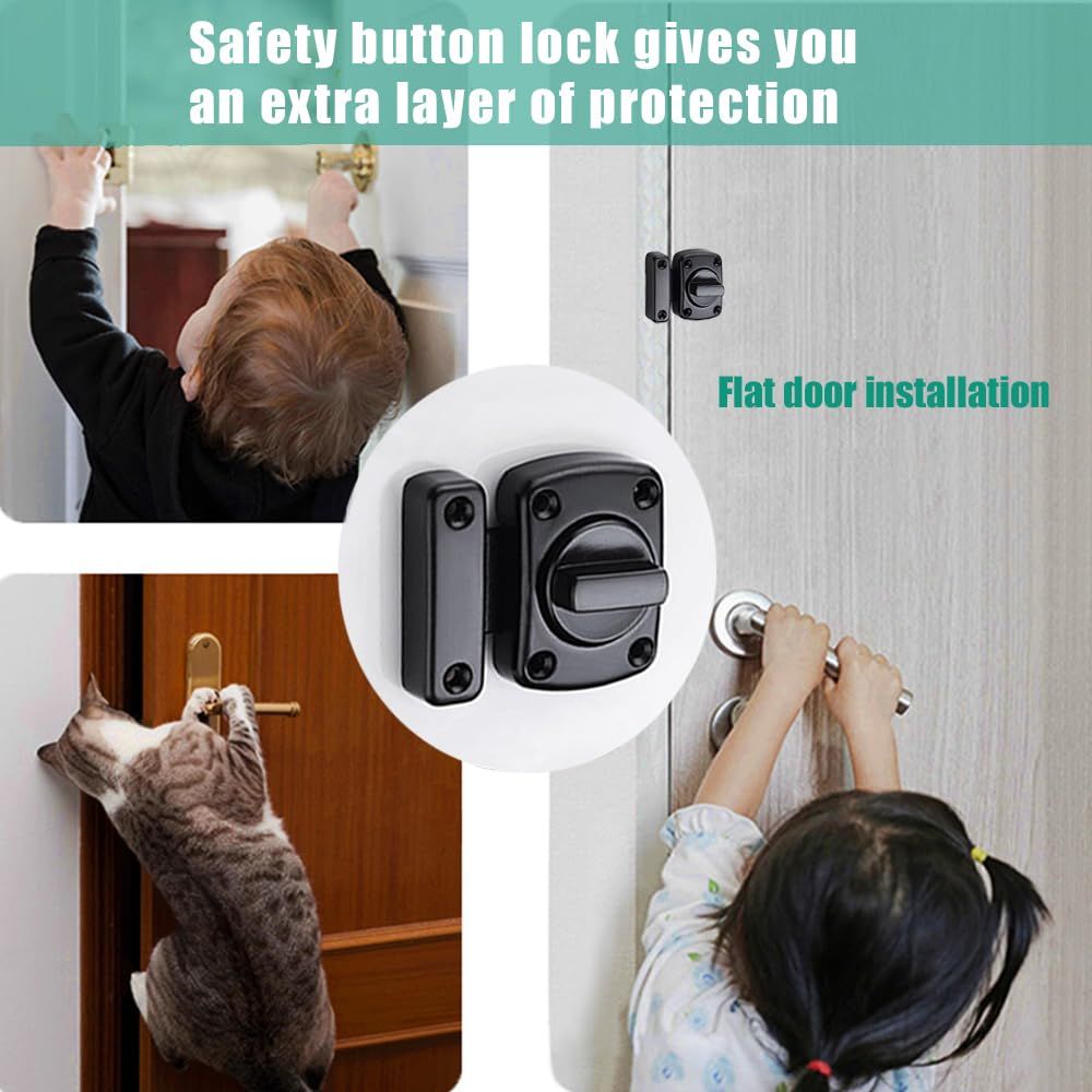 Rotary Bolt Latch,180 Degree Switch Barn Door Latch,Bedroom Door Lock view 4