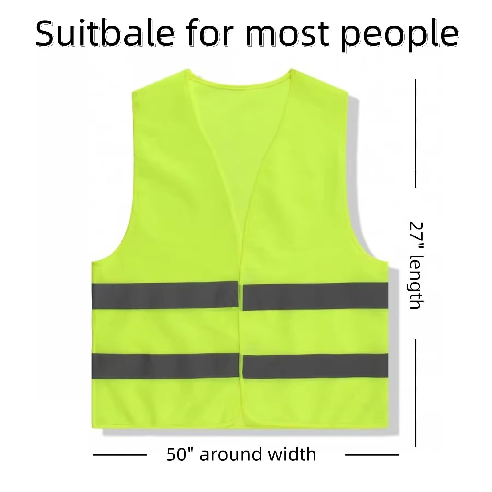 Safety Vest Construction Vest Reflective Neon Vest High Visibility Vests Hi view 5