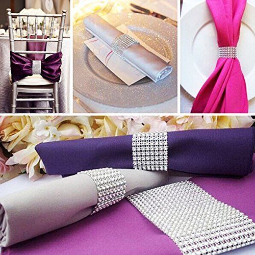 8 Row 10 Yard Rhinestones Diamonds Ribbon Bling Wrap for Crafts for Wedding Cakes view 3