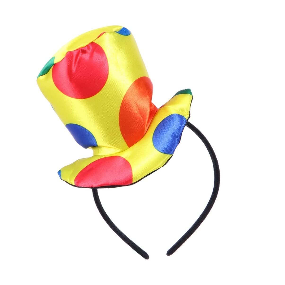 Headband Clown Top Hat Headband Carnival Costume Funny Performance Props plush