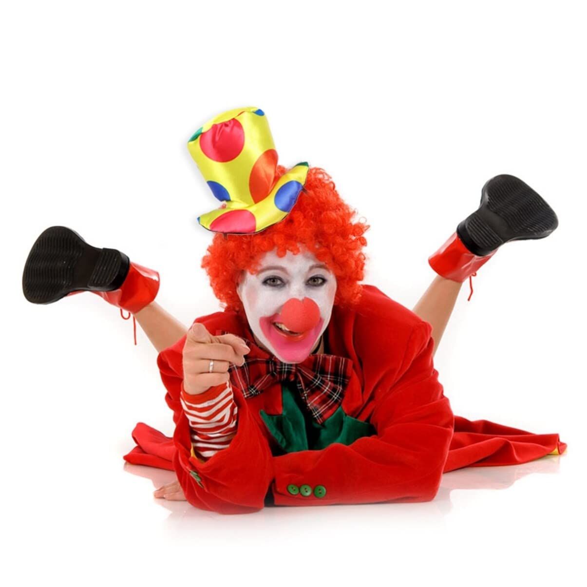 Headband Clown Top Hat Headband Carnival Costume Funny Performance Props plush view 2