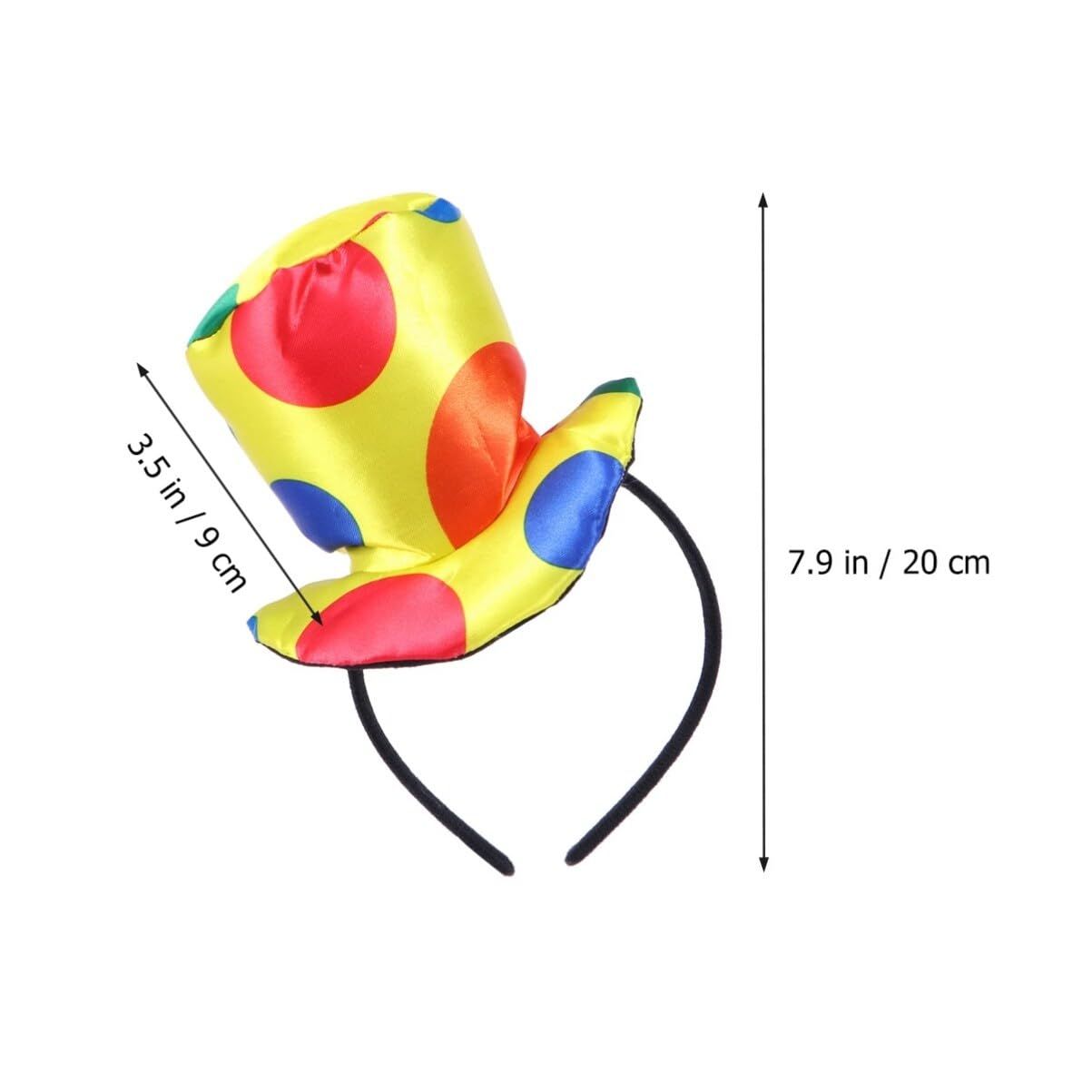 Headband Clown Top Hat Headband Carnival Costume Funny Performance Props plush view 4