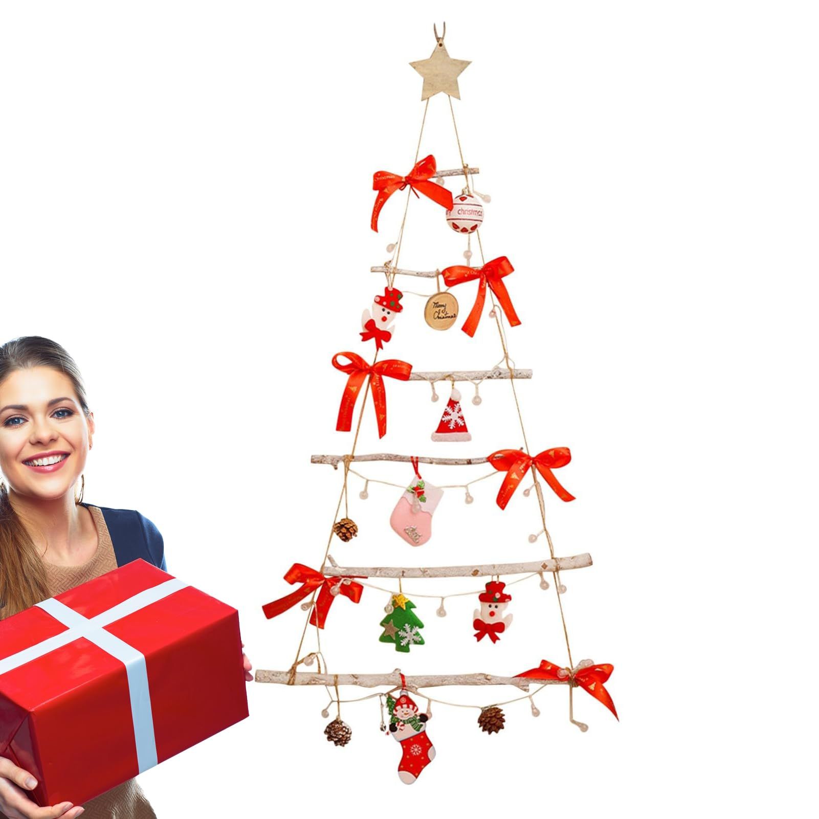 Wall Lighted Christmas Tree Christmas Decoration with Led Light Tree Shaped view 4