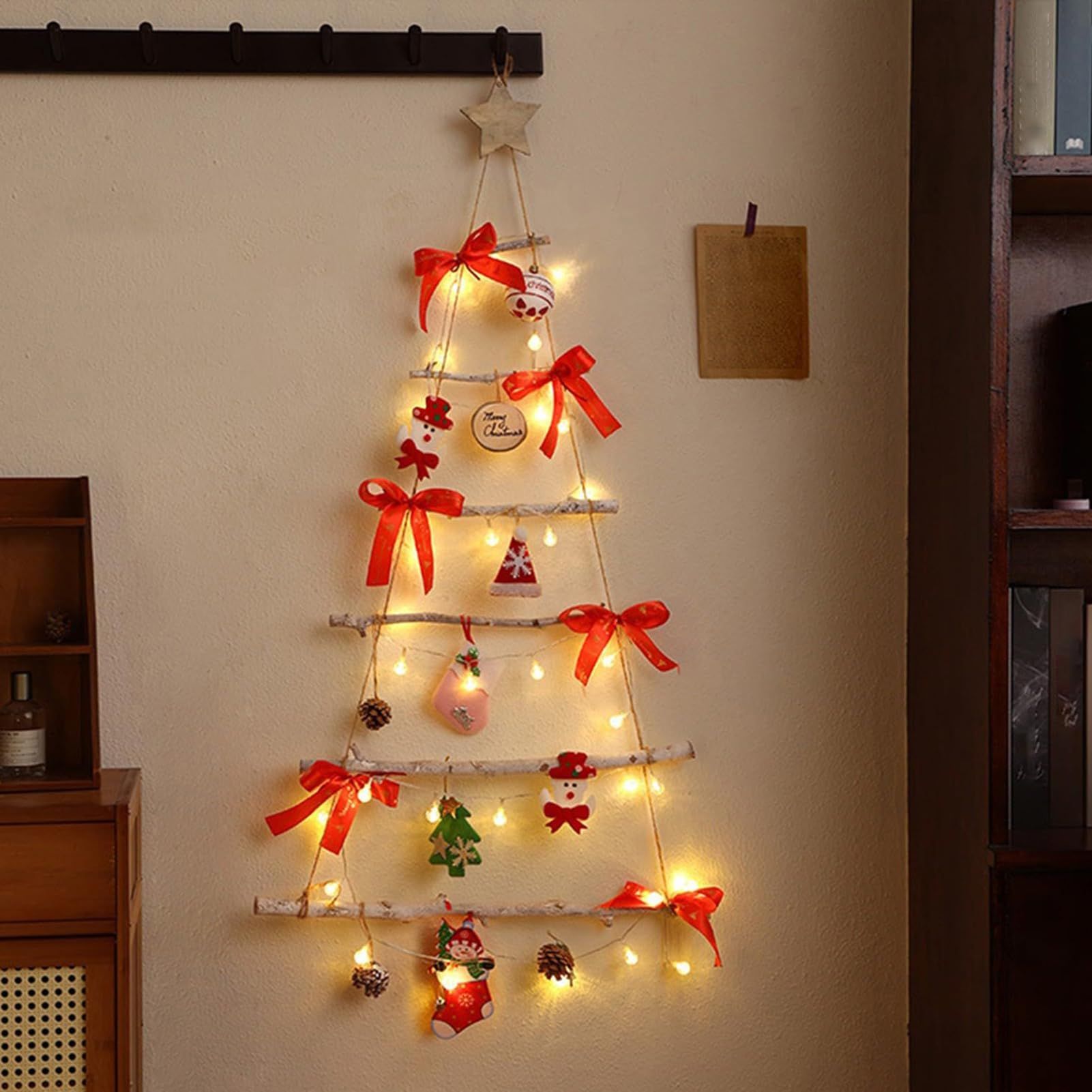 Wall Lighted Christmas Tree Christmas Decoration with Led Light Tree Shaped view 5