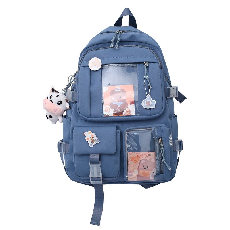 Blue Backpack for Girls Cute Fashion Travel Backpacks Bookbag School College