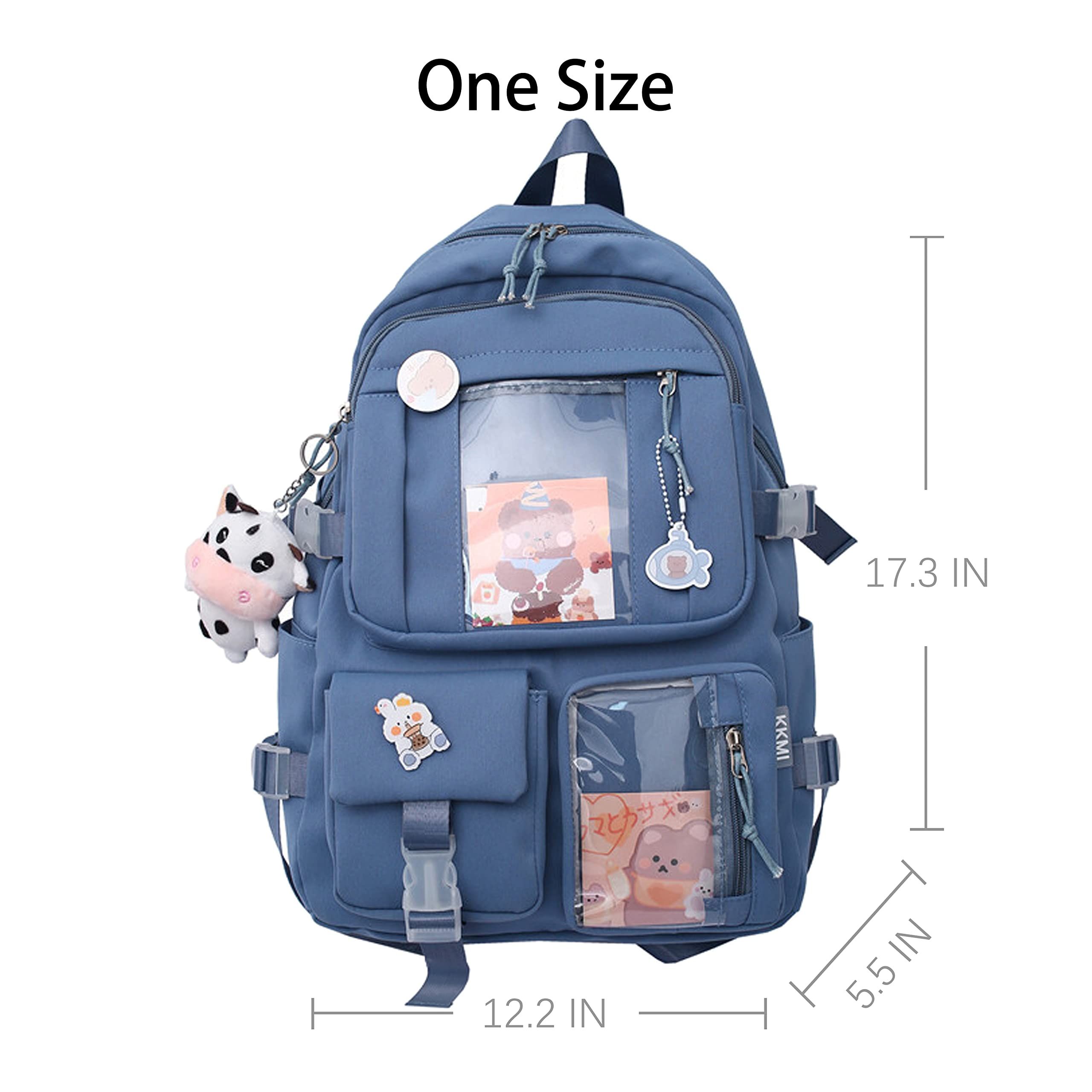 Blue Backpack for Girls Cute Fashion Travel Backpacks Bookbag School College view 2