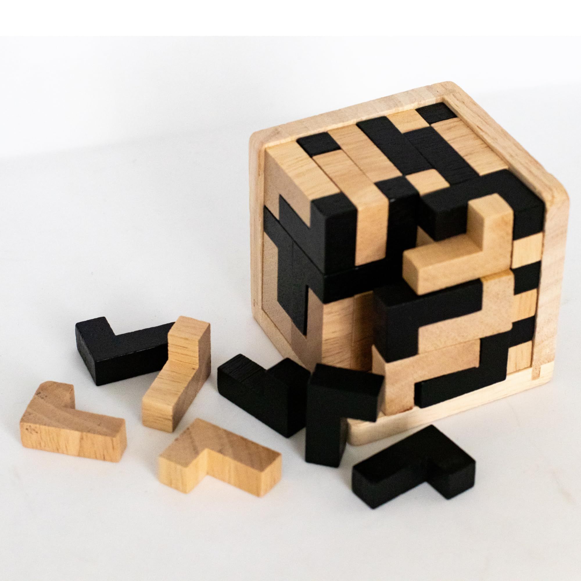 Wooden Brain Teaser Puzzle Cube: Cool Office Gadgets for Desk view 5