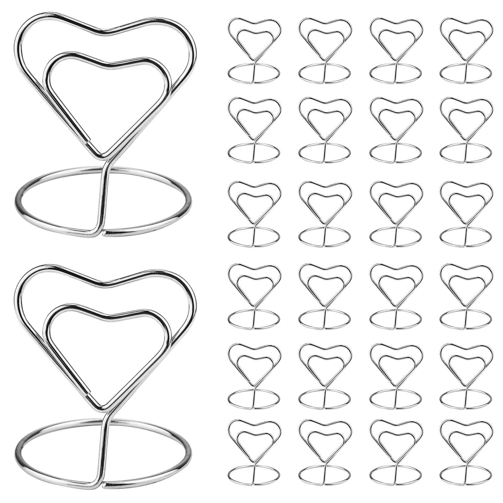 26pcs Card Holder Stand - Metallic Table Number Holders