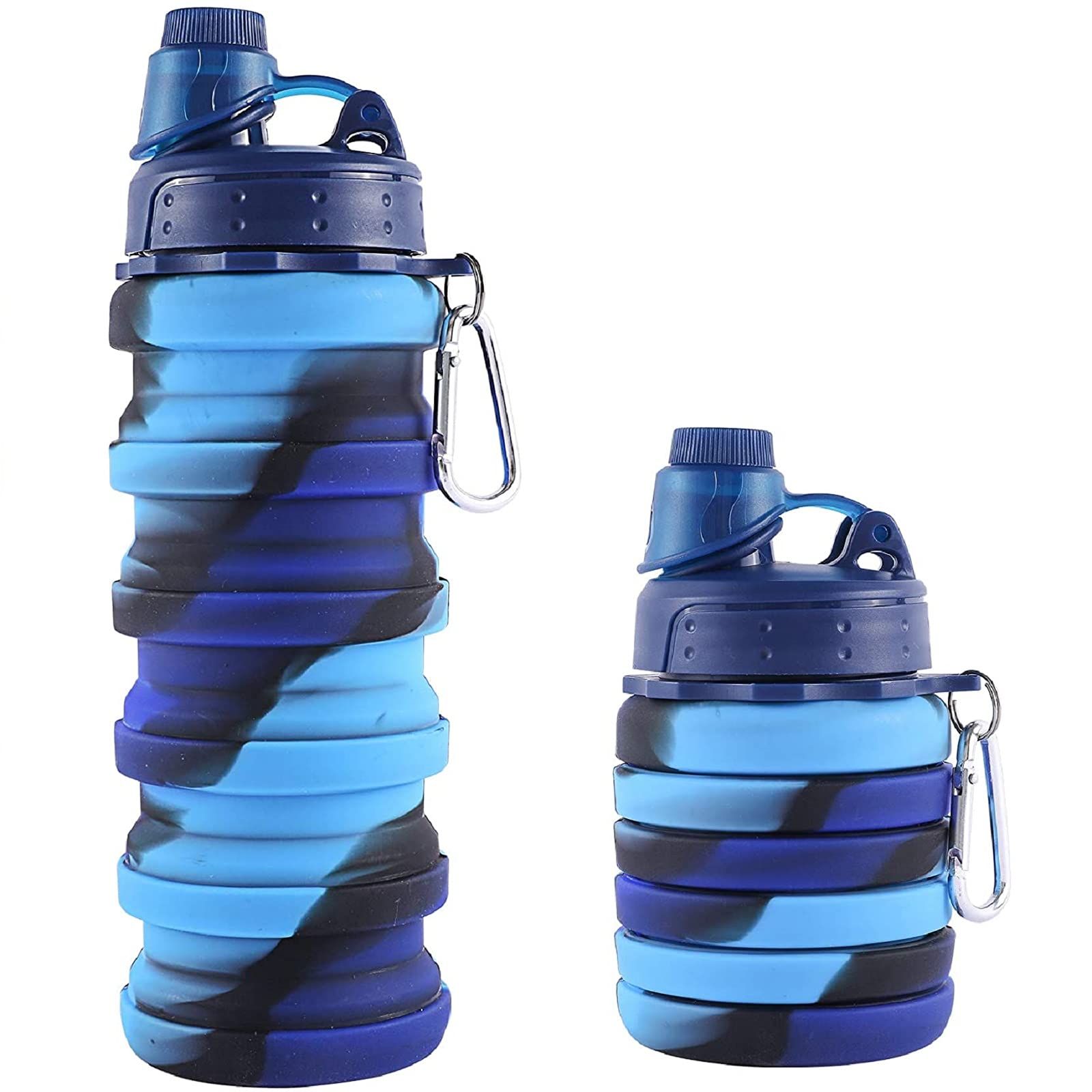 Collapsible Silicone Sports Water Bottle