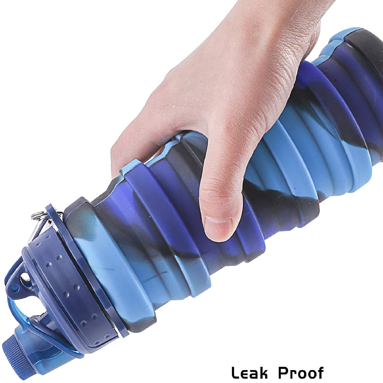 Collapsible Silicone Sports Water Bottle view 2