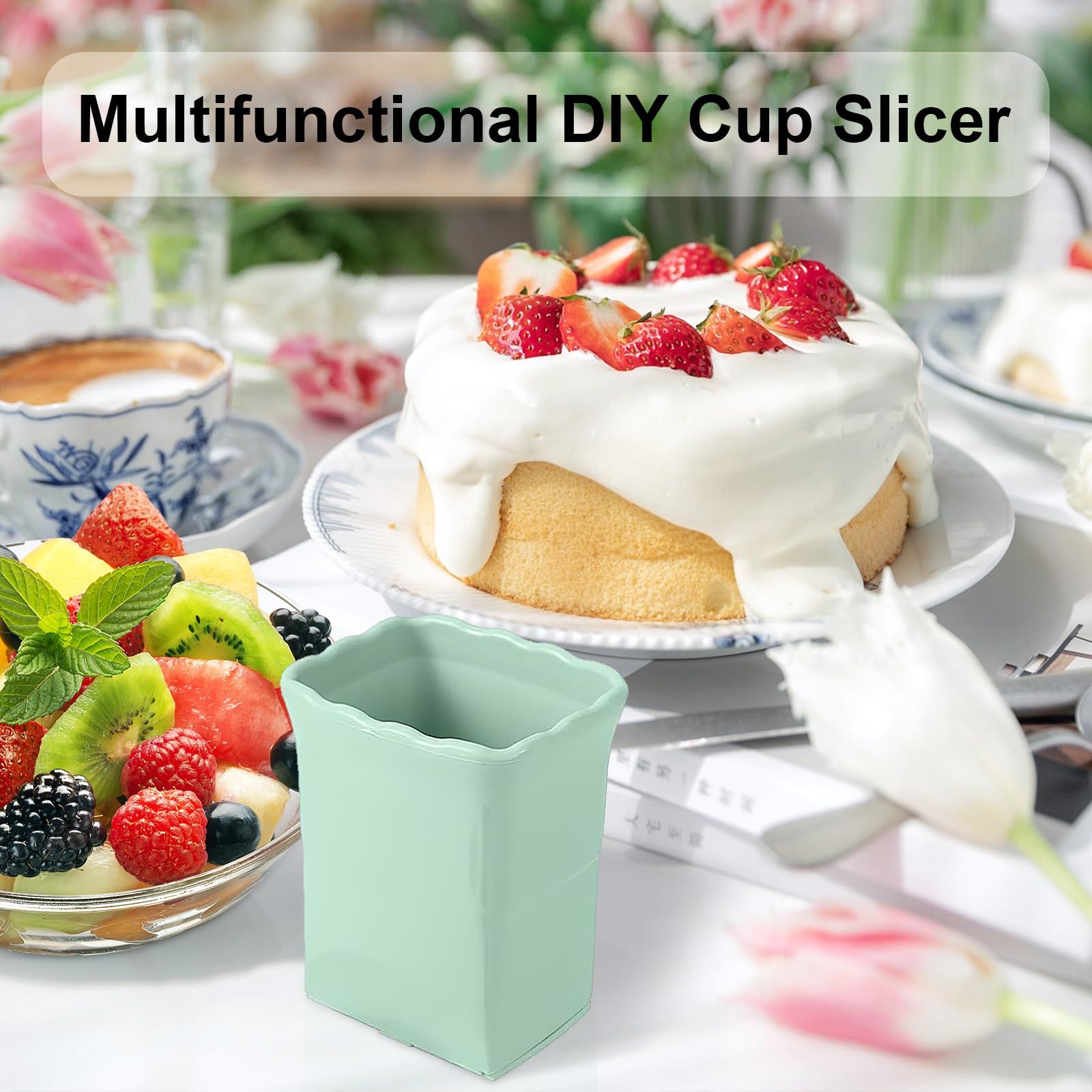3-PCS Cup Slicer Strawberry Cutter: Fruit Cup Cutter Slicer view 5
