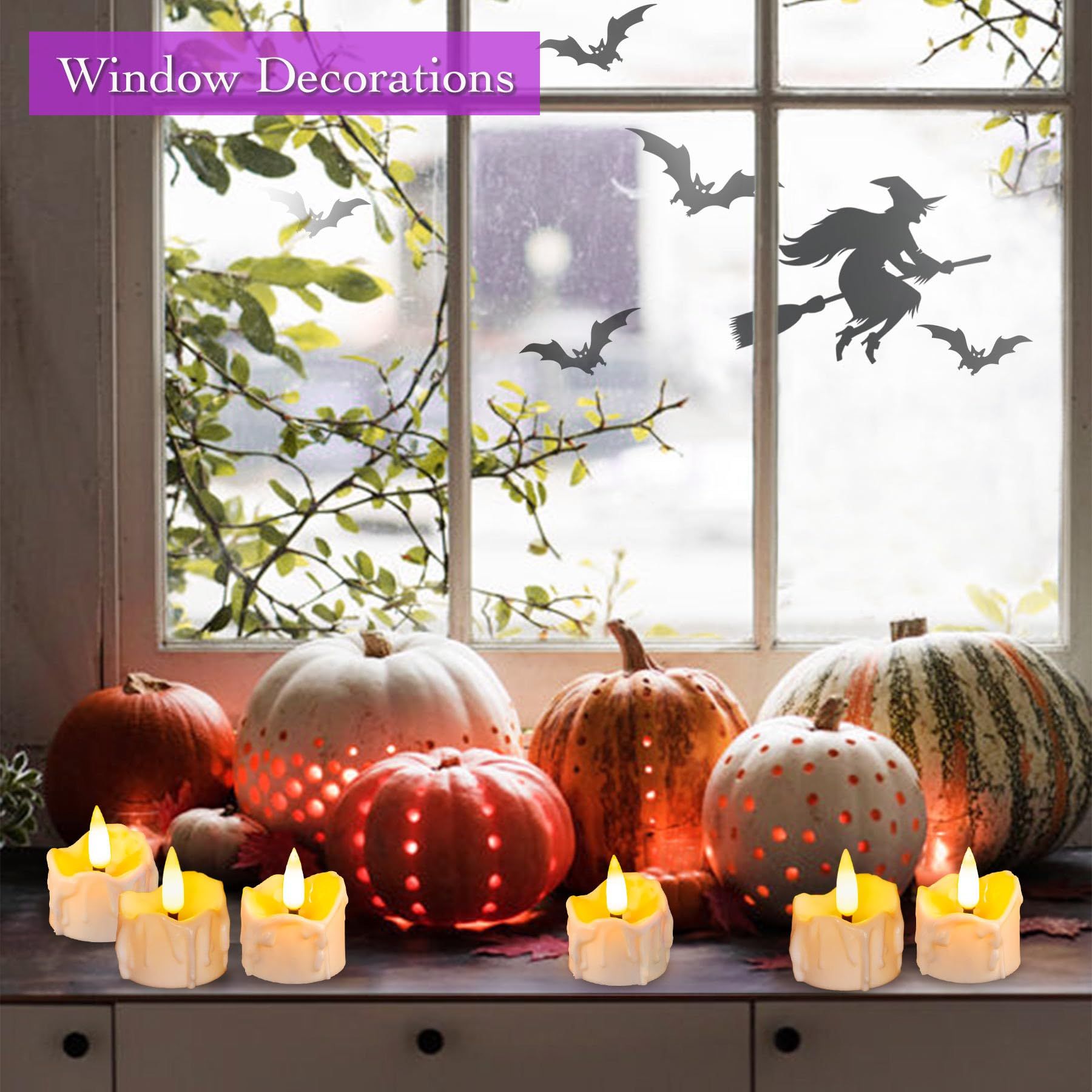 12 Pack Timer Tea Light Battery Operated view 3