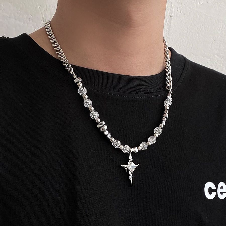 Punk Star Barbed Pendant Necklaces view 5