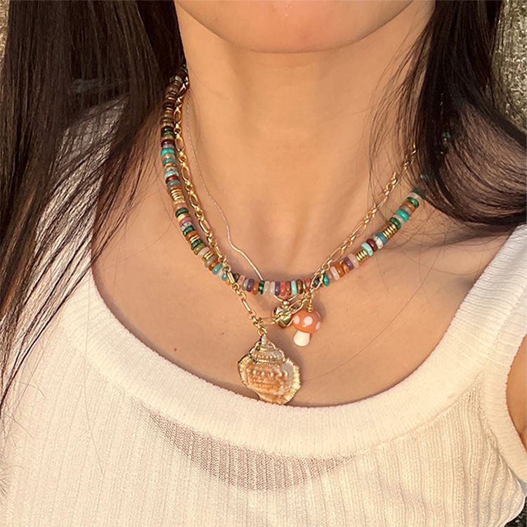 2PCS Beaded Choker Necklace for Women view 4