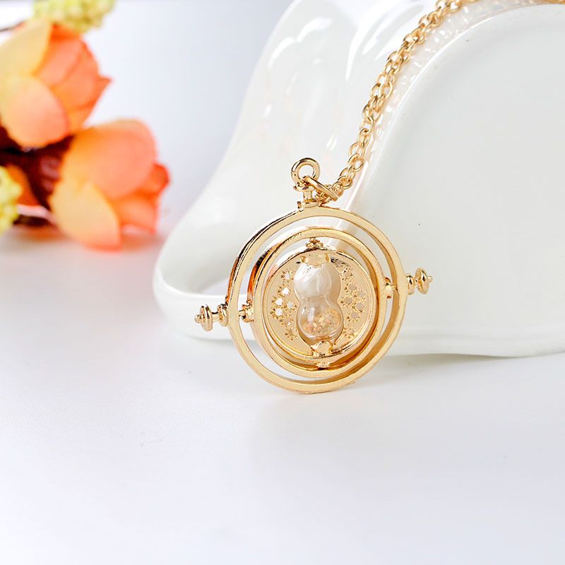 Jewelry - Time Travel Magical Hourglass Rotating Necklace view 2