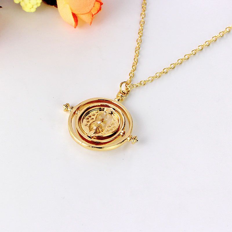 Jewelry - Time Travel Magical Hourglass Rotating Necklace view 3