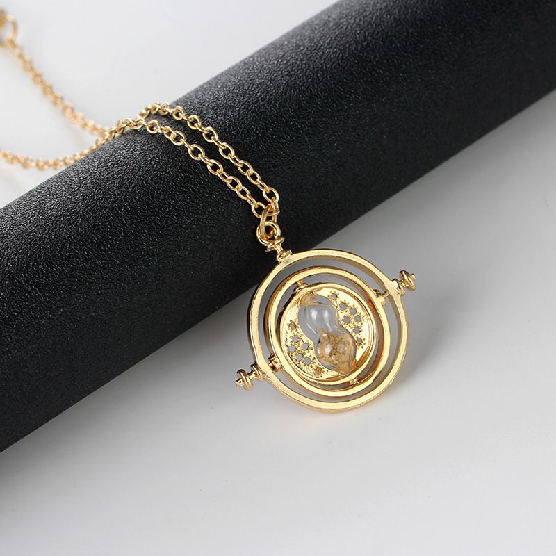 Jewelry - Time Travel Magical Hourglass Rotating Necklace view 4