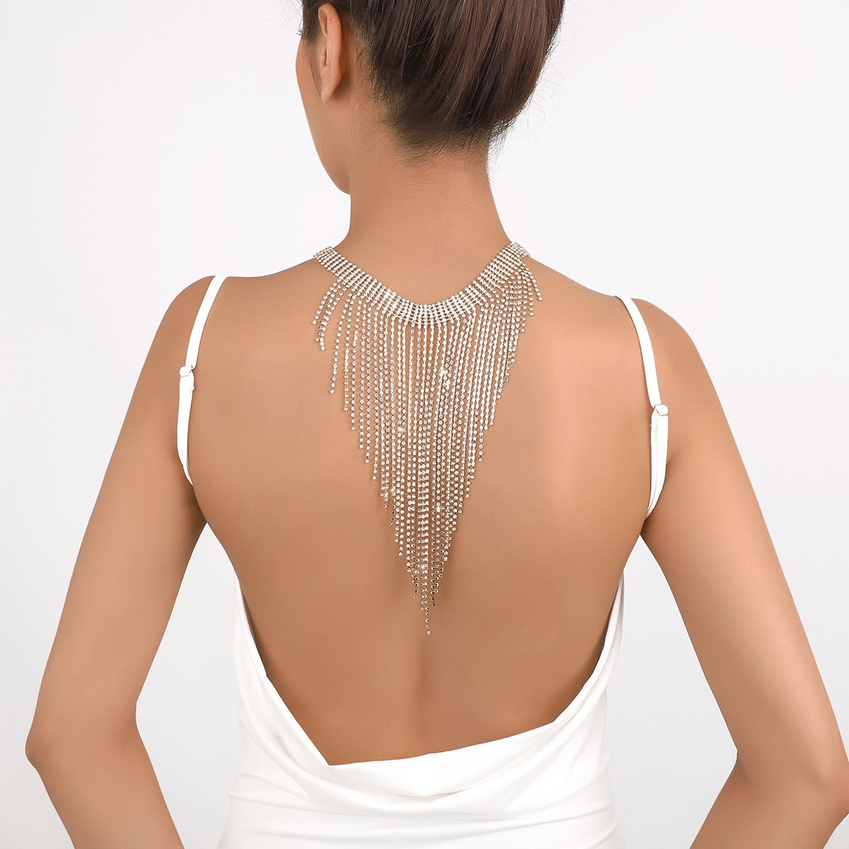 Tassel Collar Statement Necklace Jewelry Suit Fashion Women Sexy Rhinestone view 3
