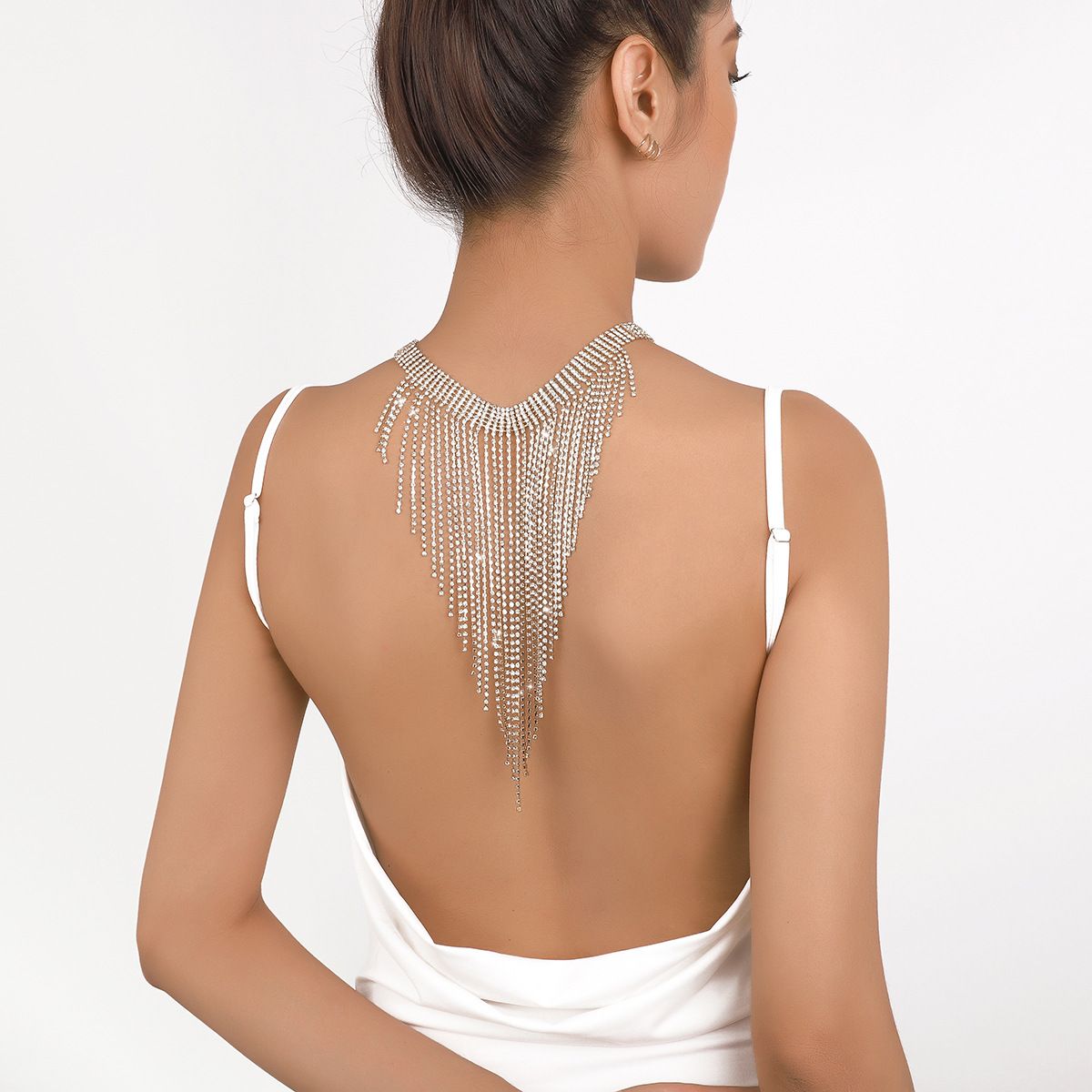 Tassel Collar Statement Necklace Jewelry Suit Fashion Women Sexy Rhinestone view 5