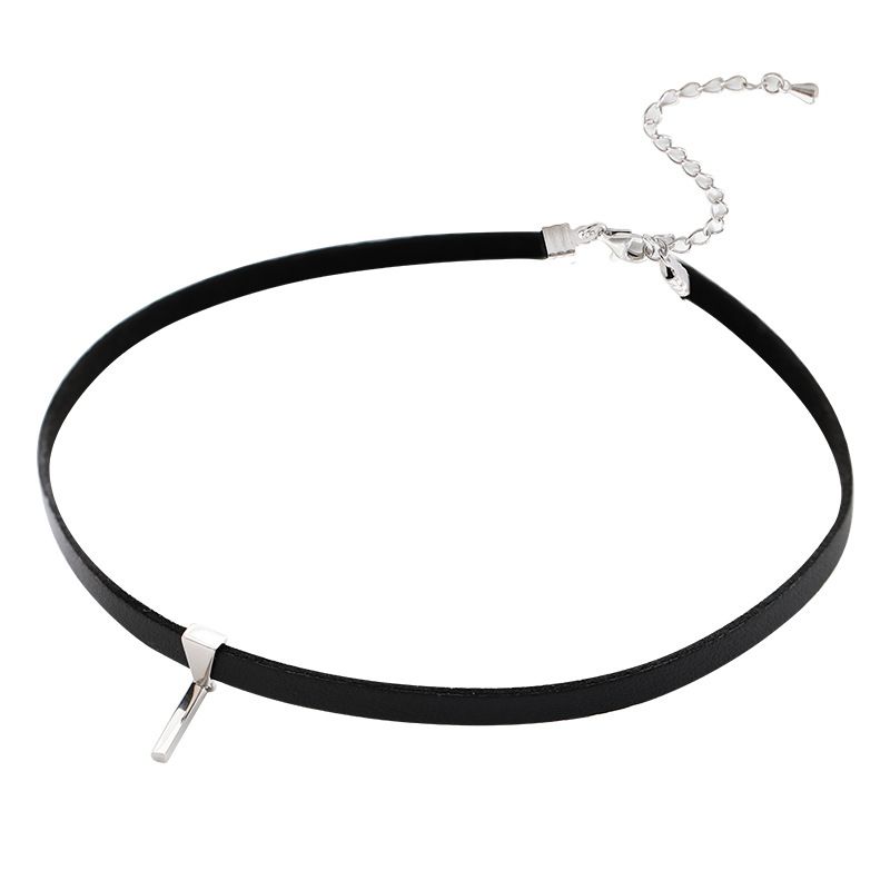 Gothic Cross Necklace for Women Black Choker Punk Vintage Cross Pendant