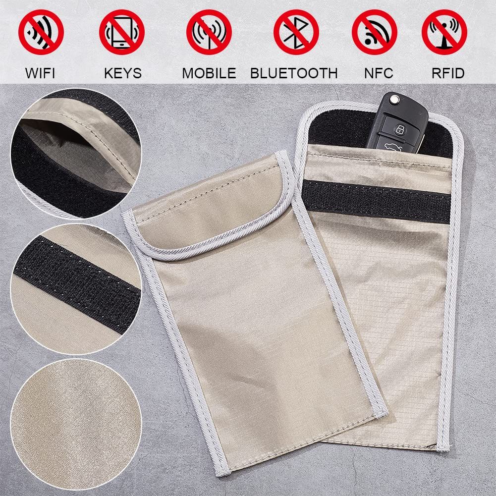 2pcs Anti Radiation Cell Phone Sleeve Security Pouch Faraday Bag Signal view 4