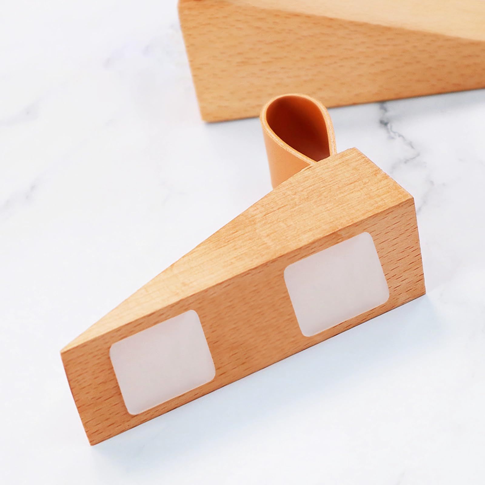 Wood Door Stopper, Solid Wooden Non-Slip Door Wedges, Sturdy and Durable Door view 5