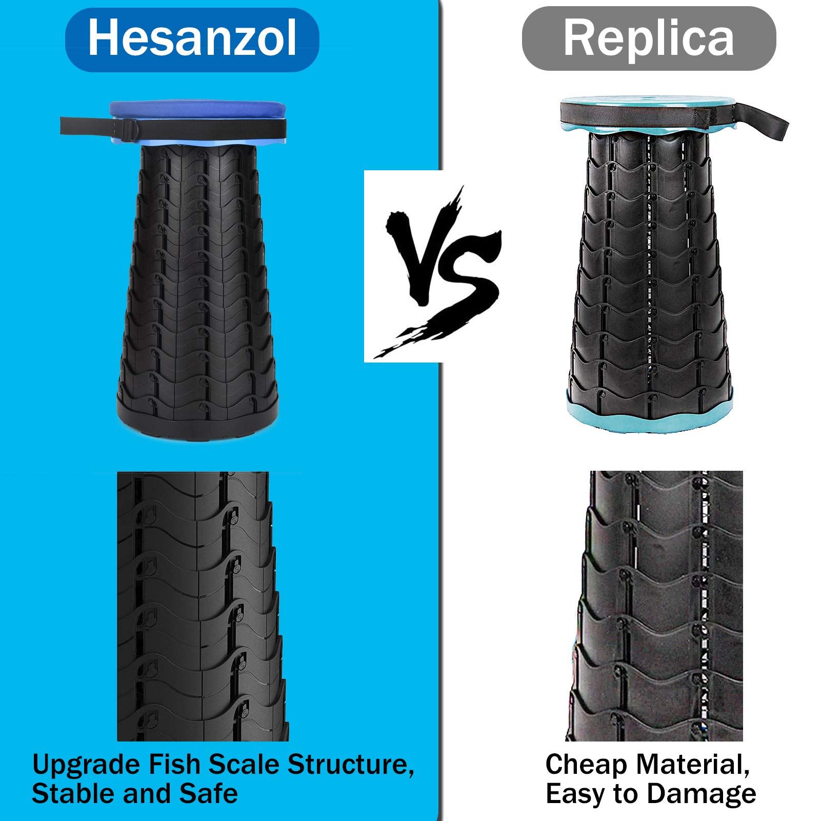Portable Telescoping Stool view 3