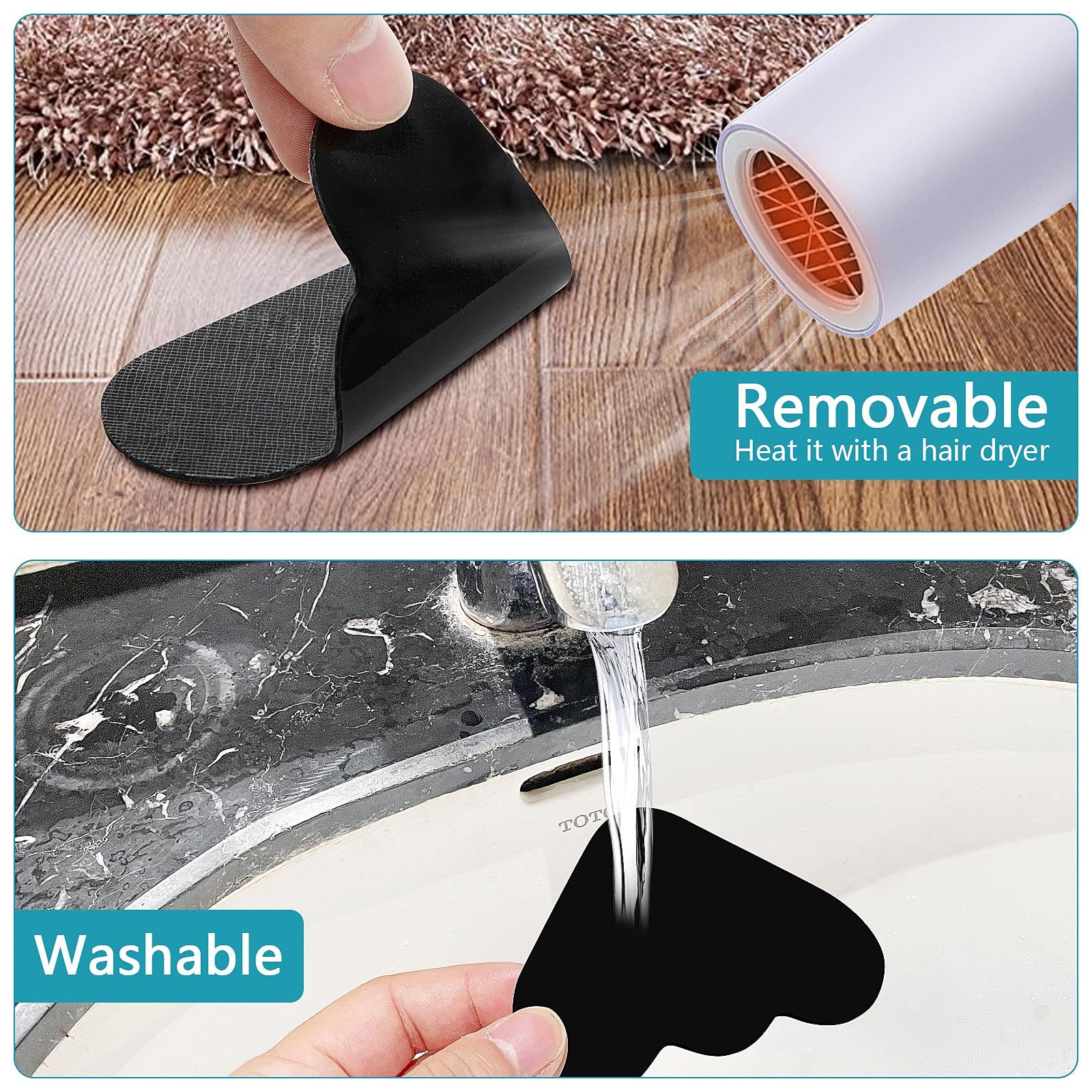 12 Pack Rug Corner Grippers view 2