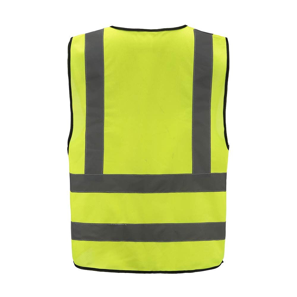 High visibility viz vest hi vis viz reflective work construction safety vest view 2