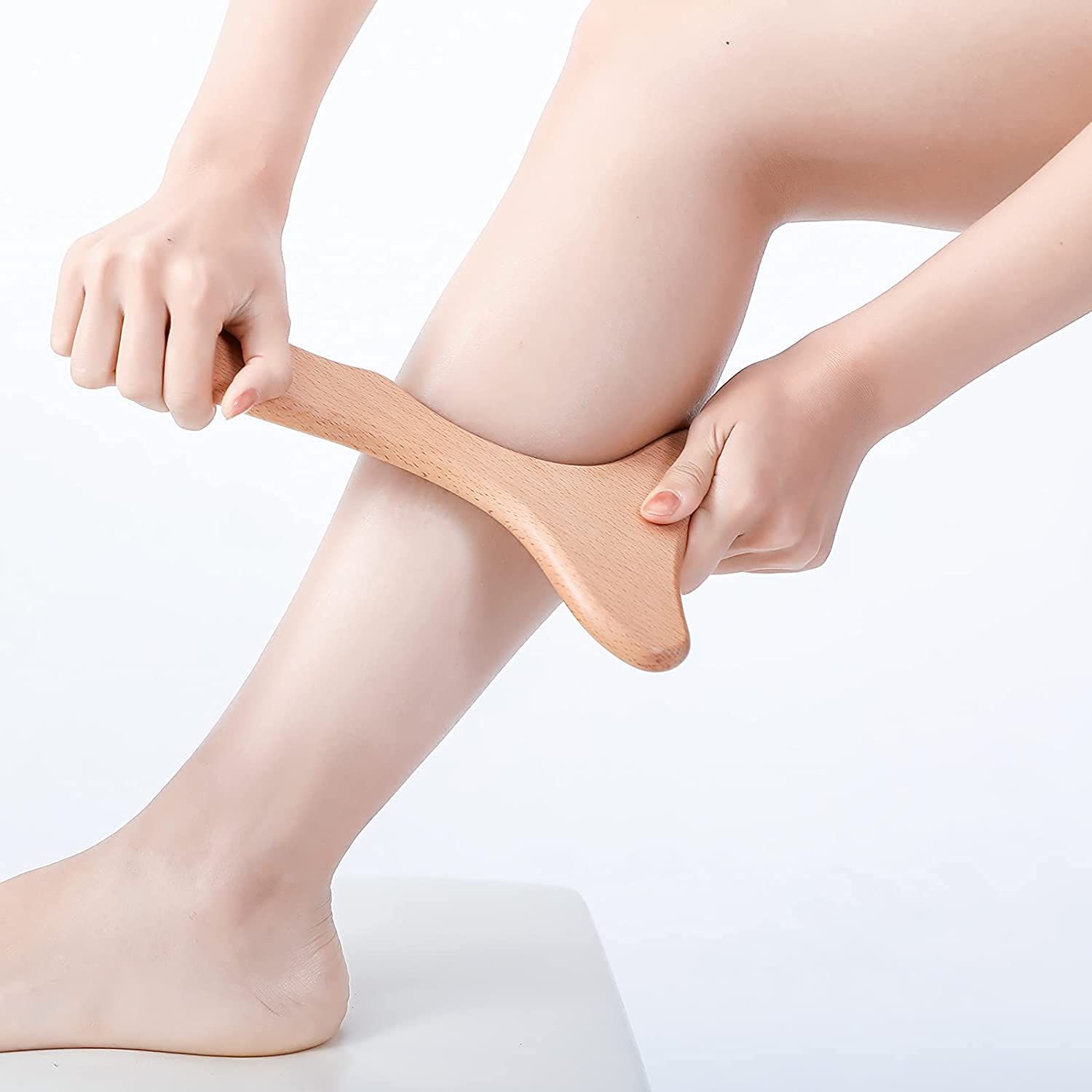 Massage Tool Wooden Lymphatic Drainage Massager One-Handed Body Sculpting view 3
