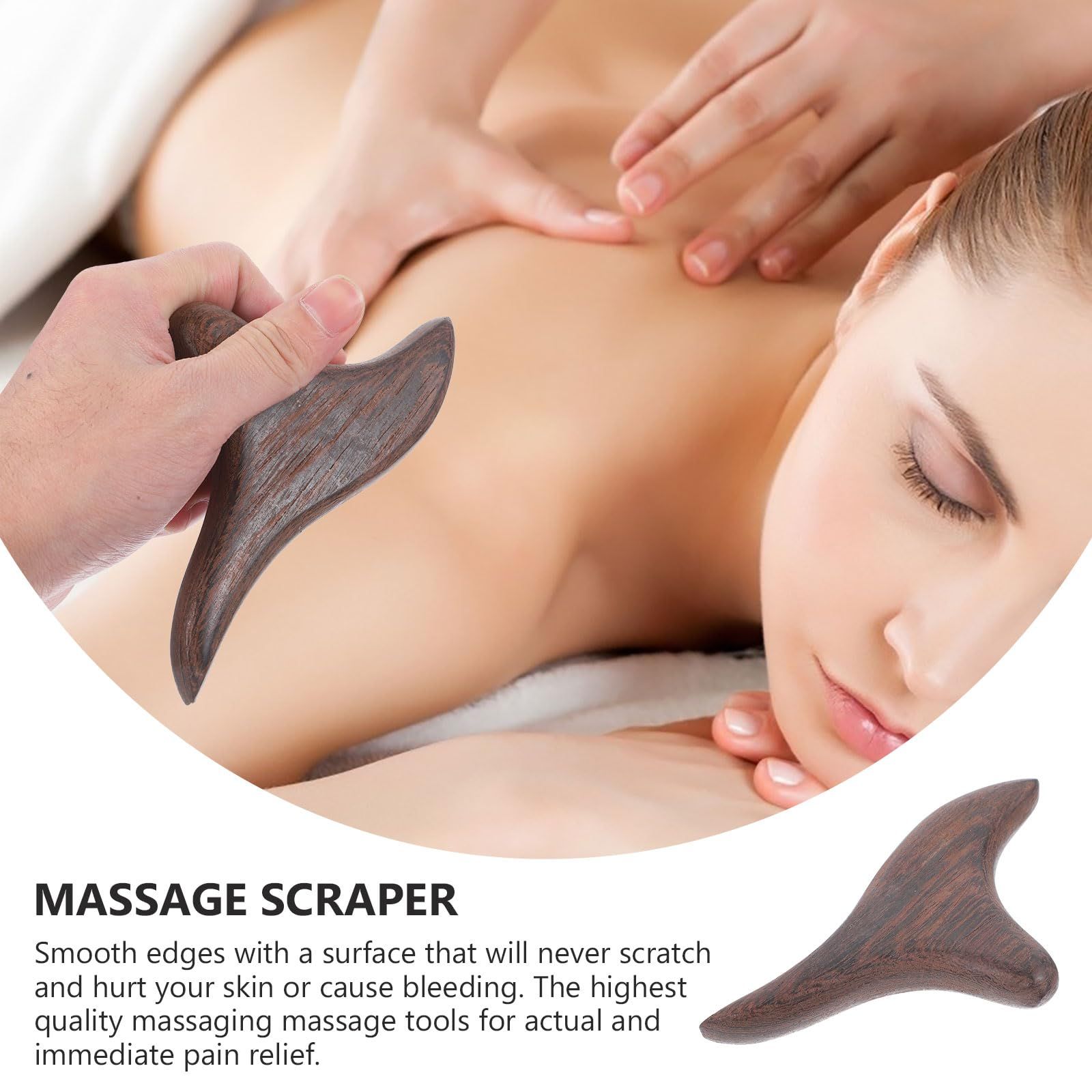 1 pcs Thai Traditional Reflexology Hand Foot Massage Tool Wing Shape Massager view 2