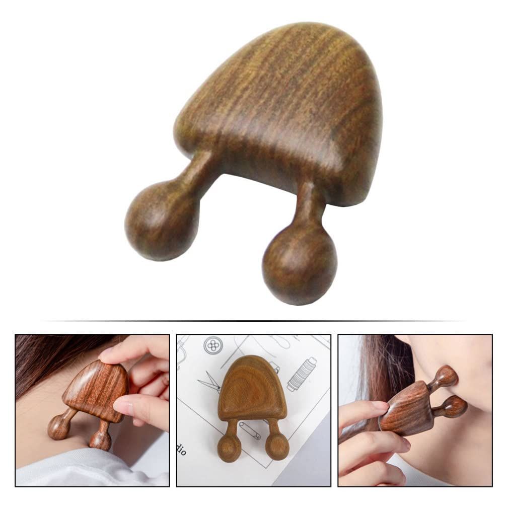 Wooden Massage Comb,Wooden Gua Sha Facial Tools,Natural Sandalwood Scraping view 4