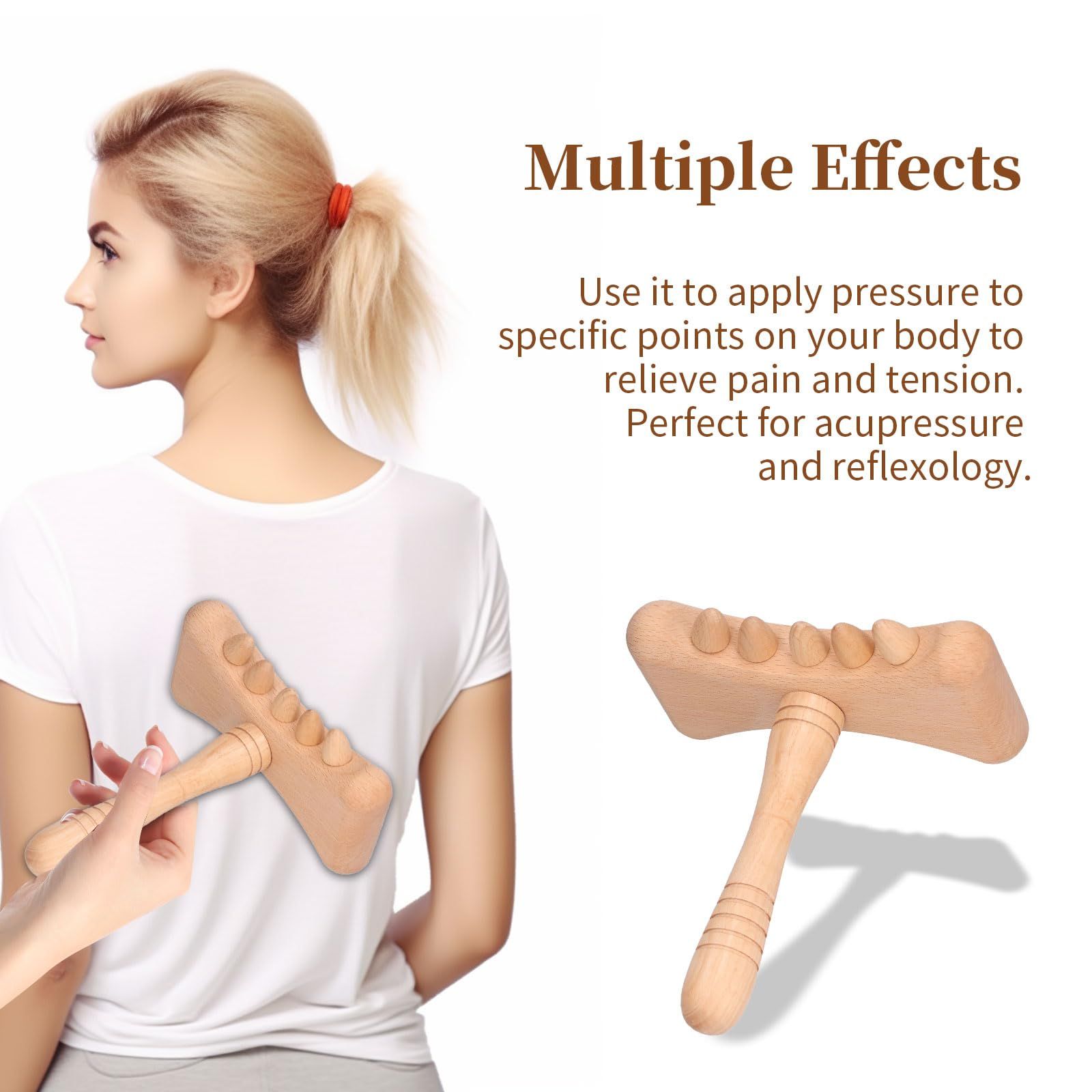 Natural Wooden Massage Tool view 4