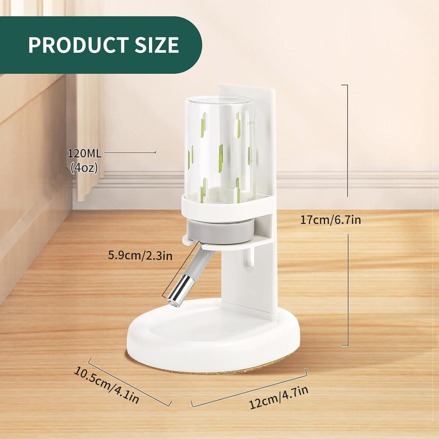 Hamster Water Bottle for Glass Tank view 4