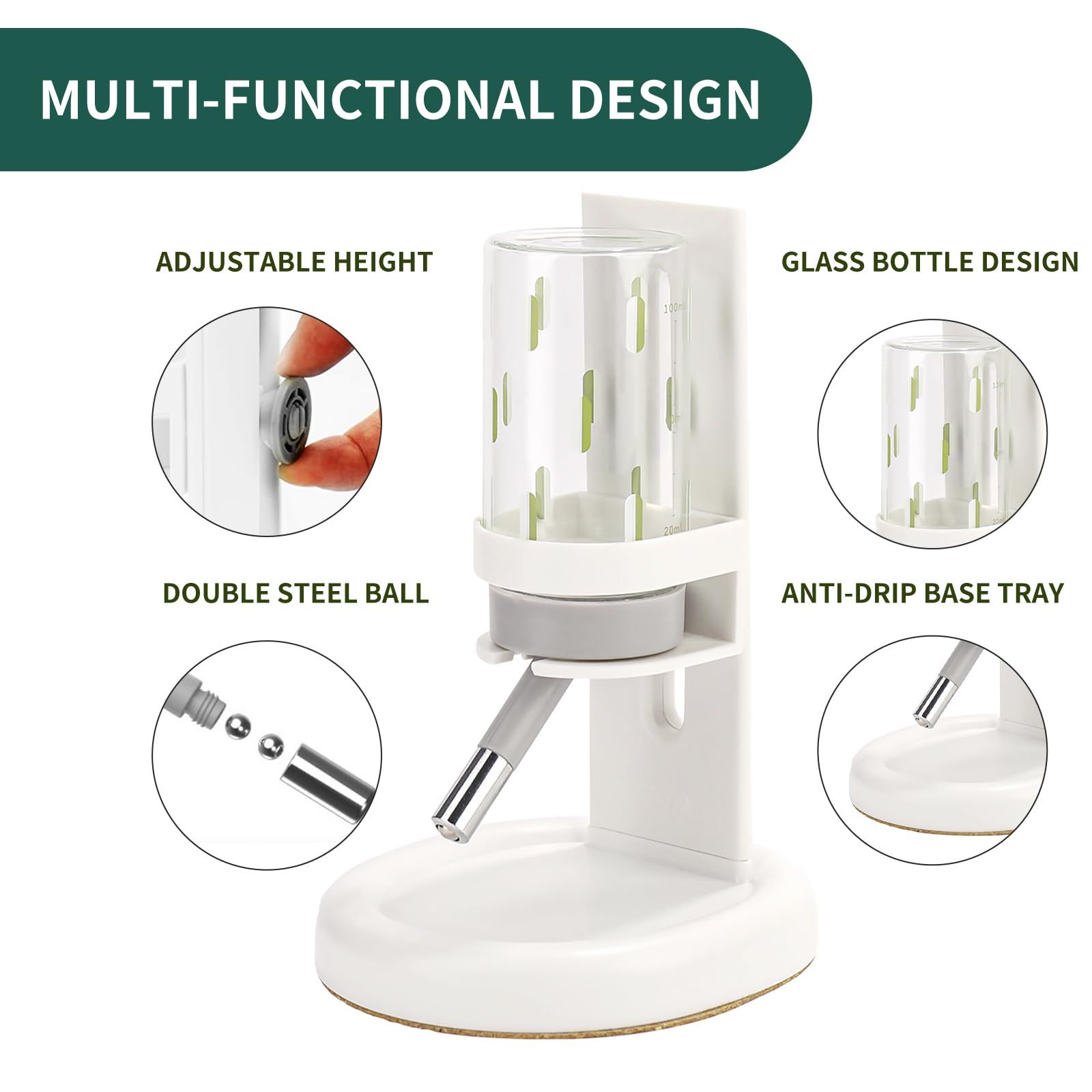 Hamster Water Bottle for Glass Tank view 5