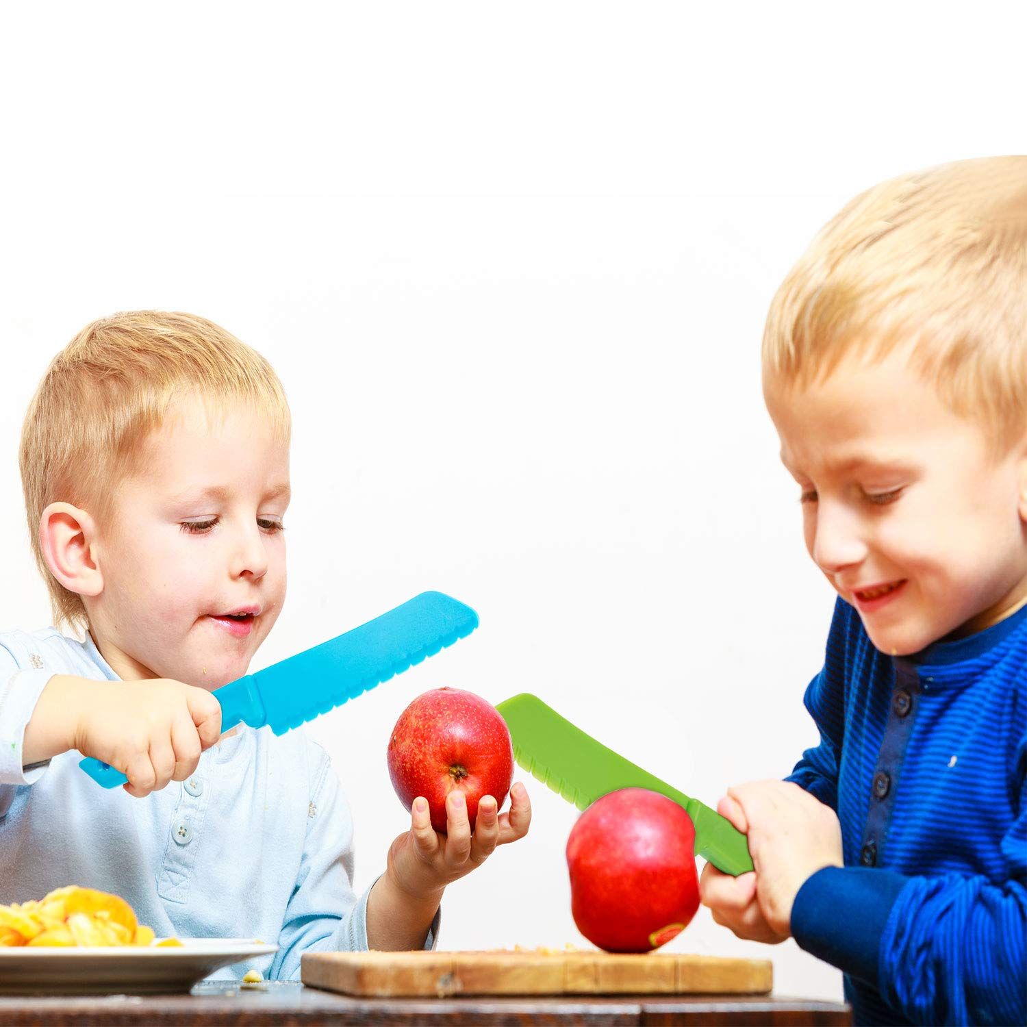 10 Pieces Kid Plastic Nylon Cooking Knife Set view 3