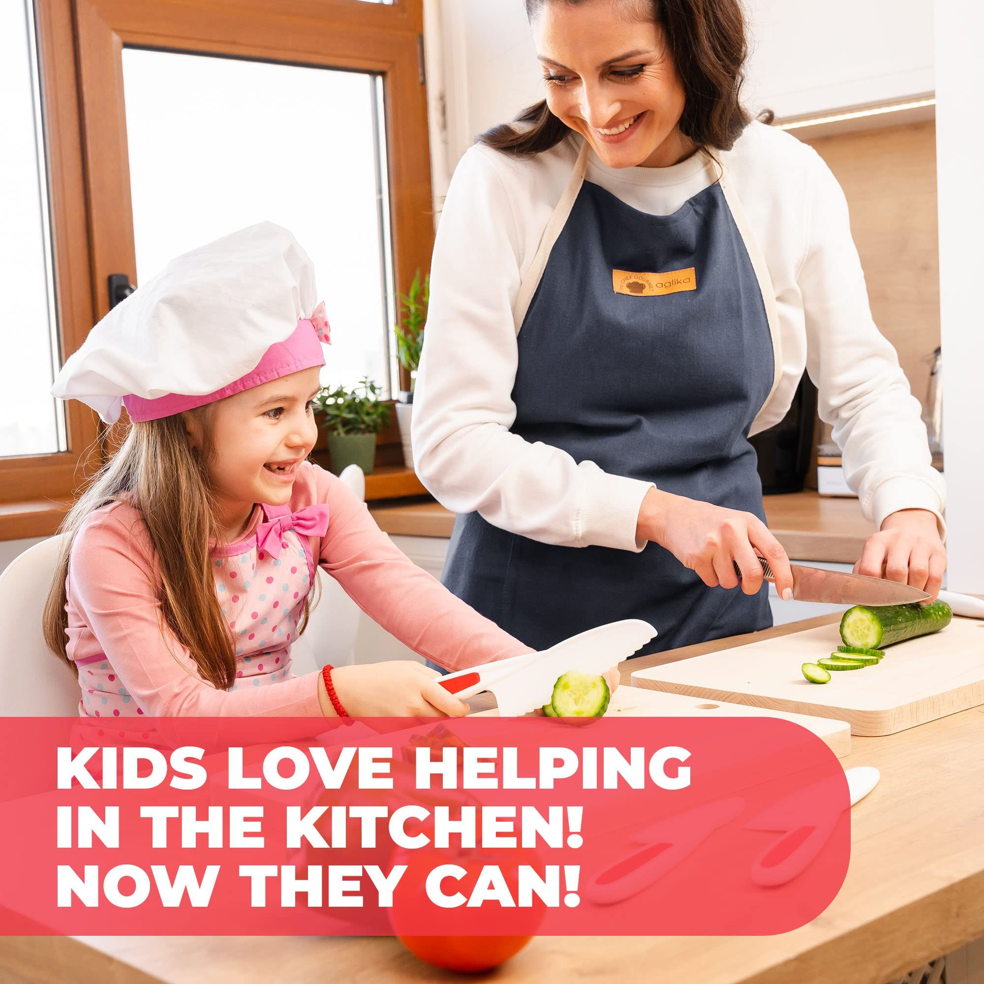 Kids Knife Set of 3 - Toddler Knife Set for Real Cooking - Montessori Knife view 3