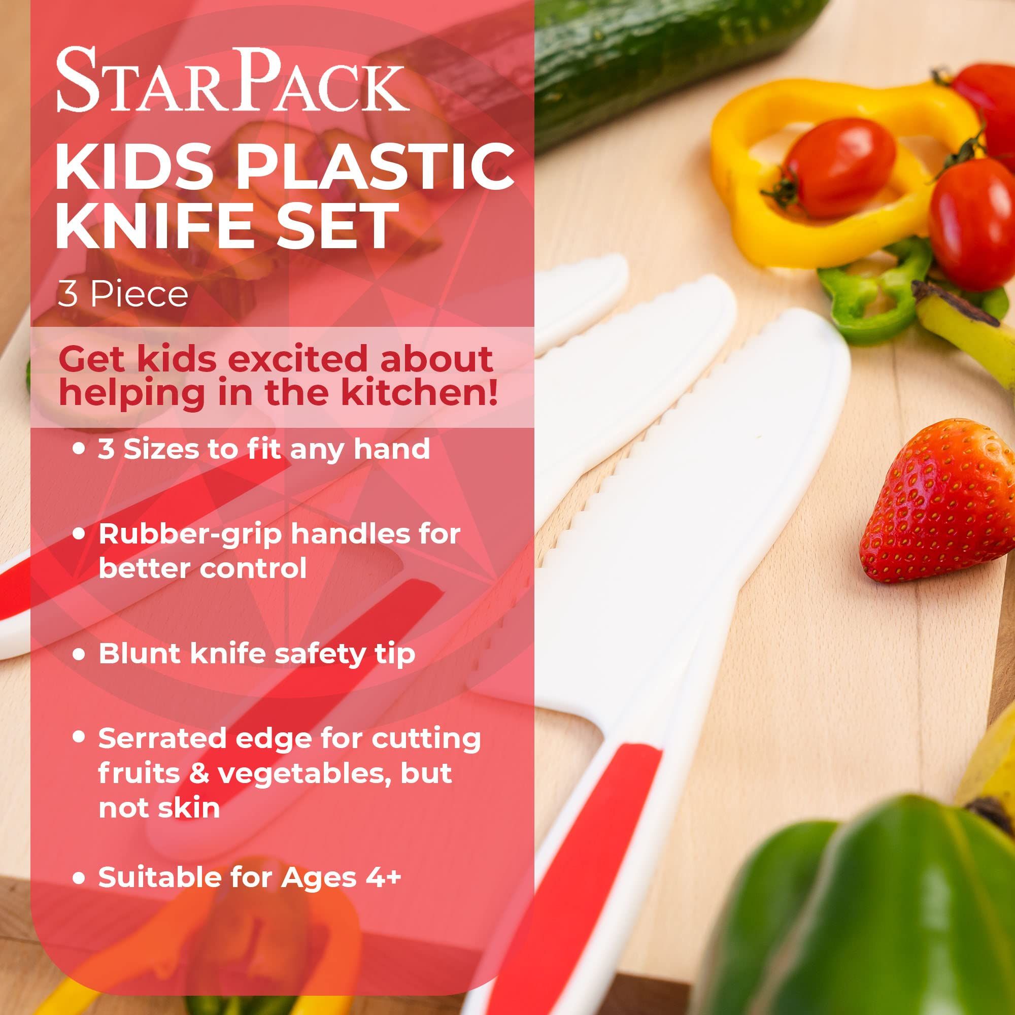 Kids Knife Set of 3 - Toddler Knife Set for Real Cooking - Montessori Knife view 5