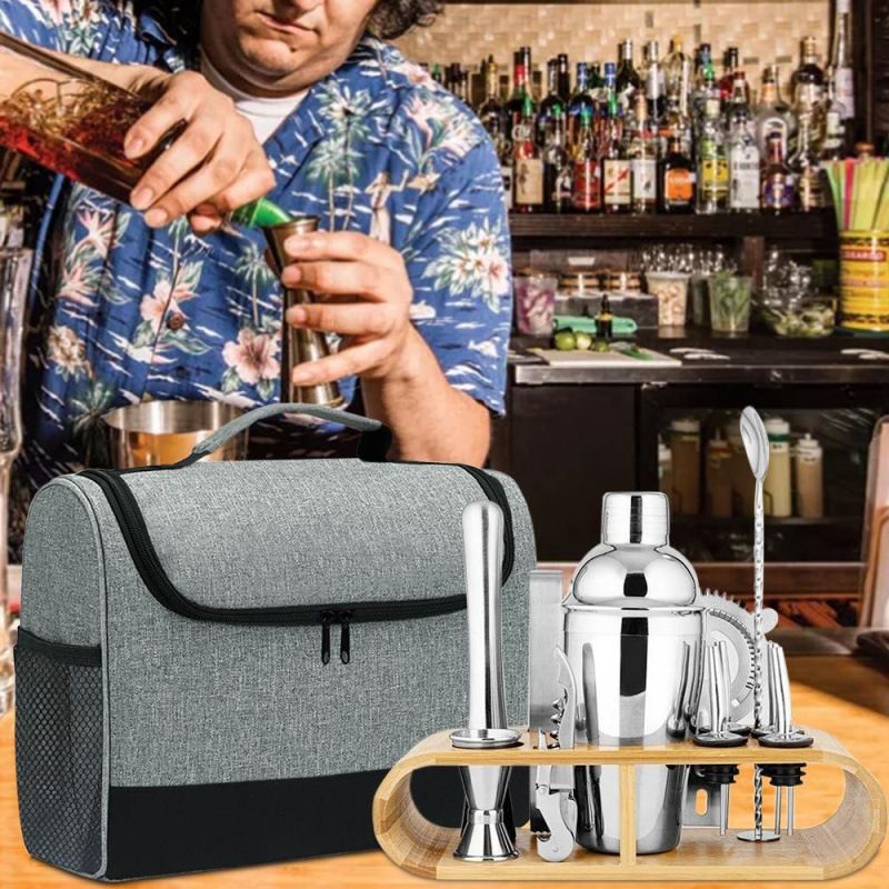 Bartender Kit Bag, Waterproof Large-Capacity Travel Bartender Kit Bag with view 2