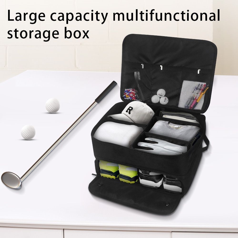 2 Layer Black Golf Trunk Organizer view 2